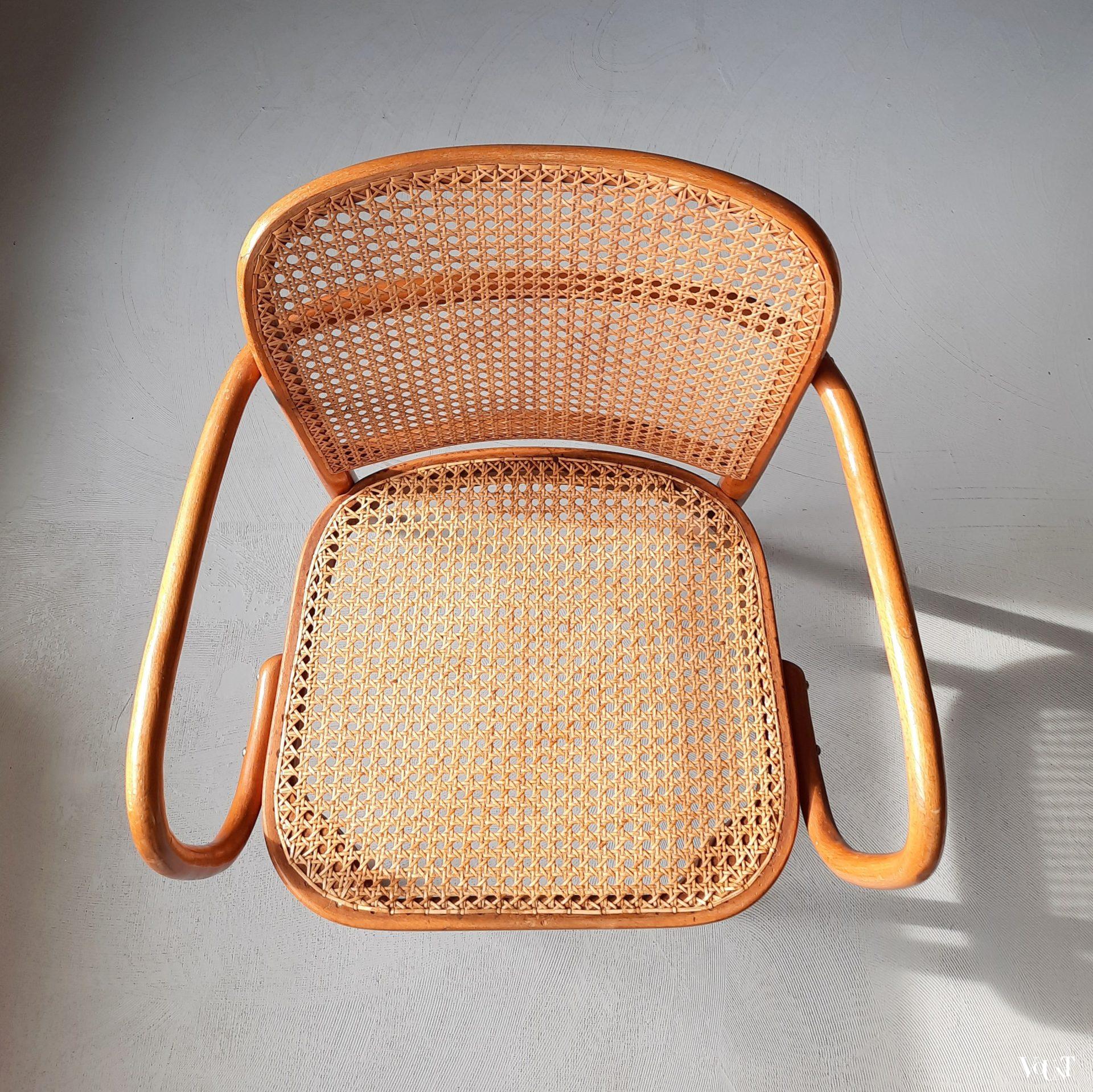 Set van 2 Praag of 811 stoelen, Josef Hoffmann voor Thonet/Ligna, jaren '50