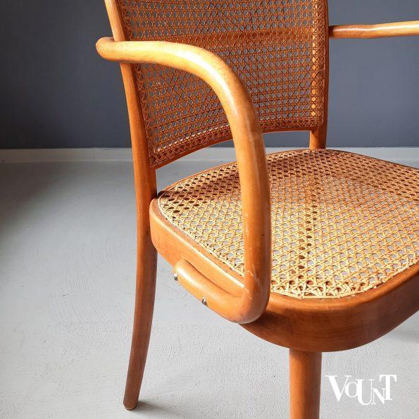 Set van 2 Praag of 811 stoelen, Josef Hoffmann voor Thonet/Ligna, jaren '50