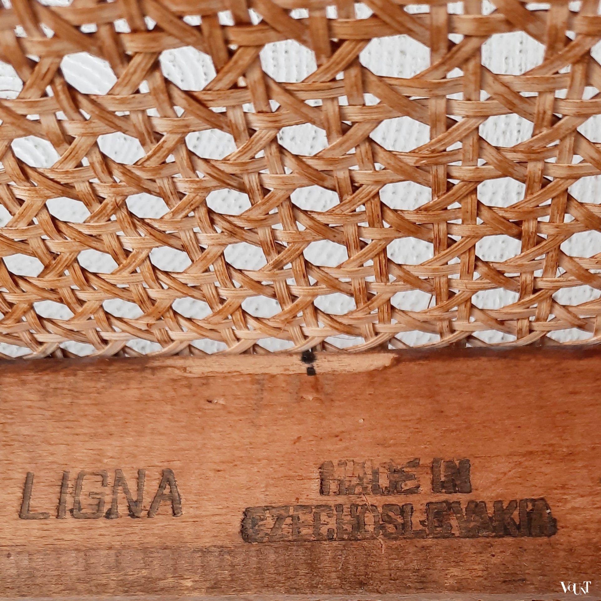 Set van 2 Praag of 811 stoelen, Josef Hoffmann voor Thonet/Ligna, jaren '50