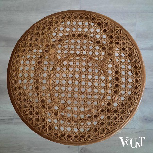Set van 2 bentwood barkrukken met rotan zitting, jaren '60