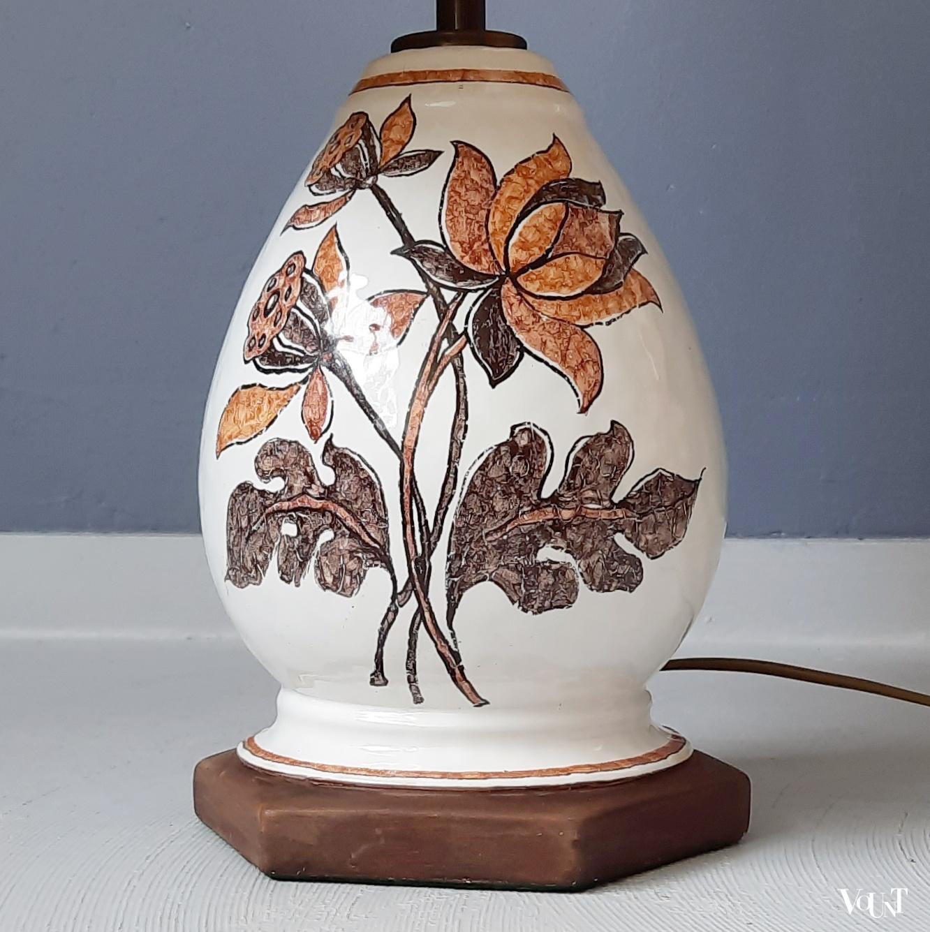 Keramische tafellamp, N. Spa, Capodimonte, jaren '70