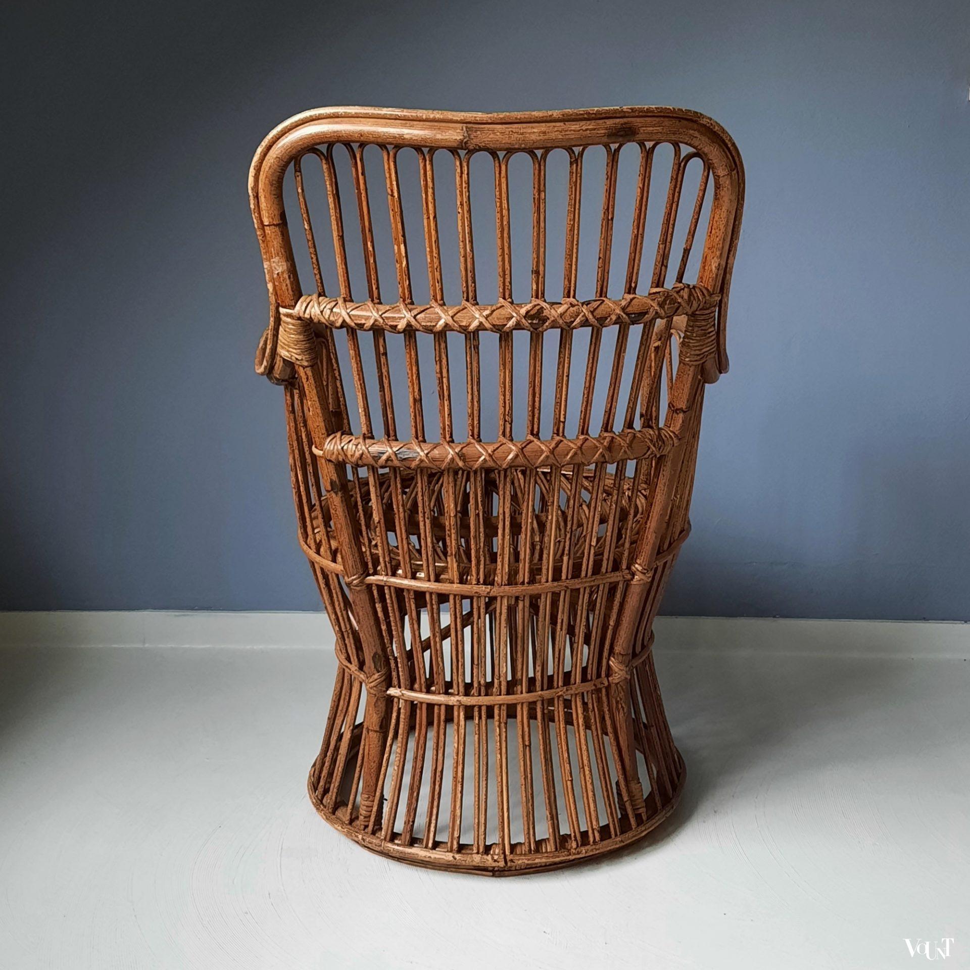 Italiaanse rotan stoel, jaren '60