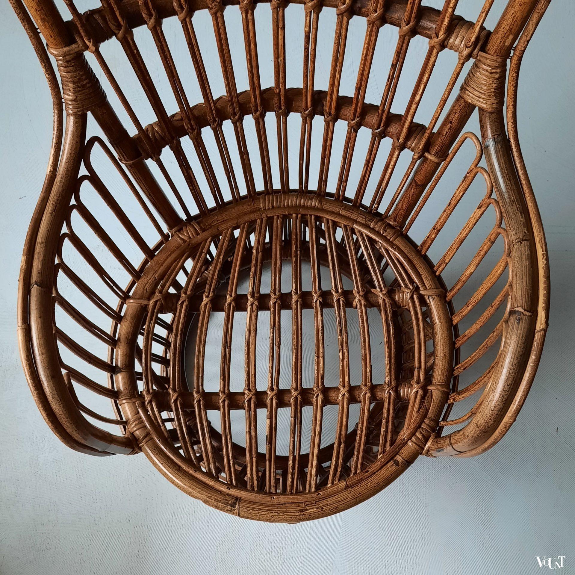 Italiaanse rotan stoel, jaren '60