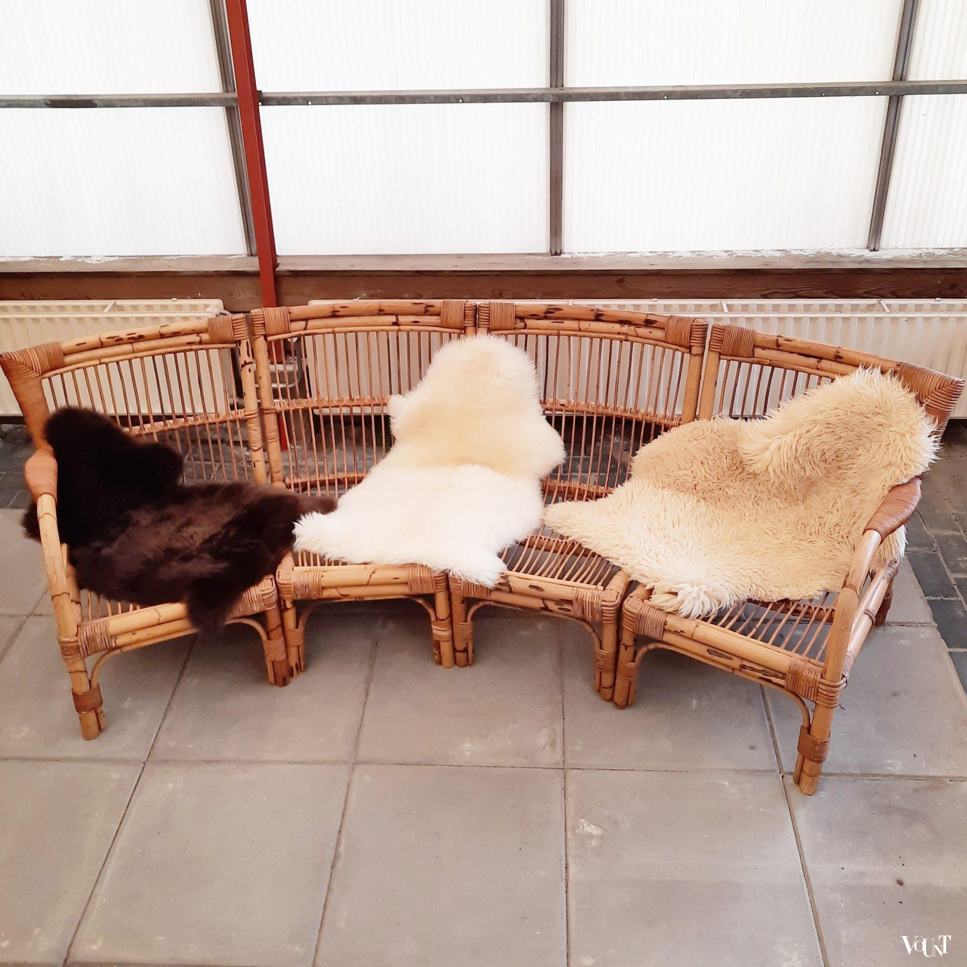 Modulaire rotan zithoek, jaren '60