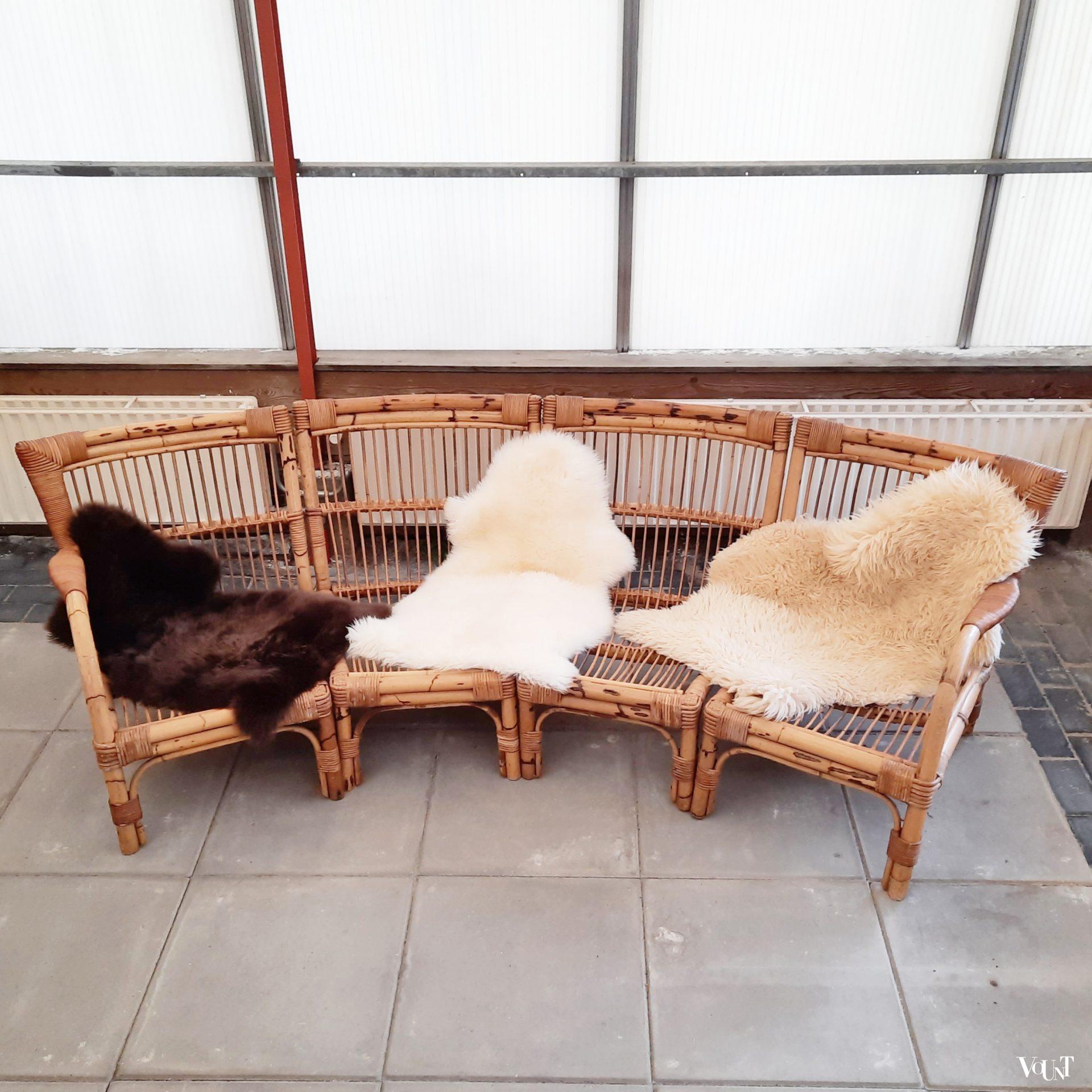 Modulaire rotan zithoek, jaren '60