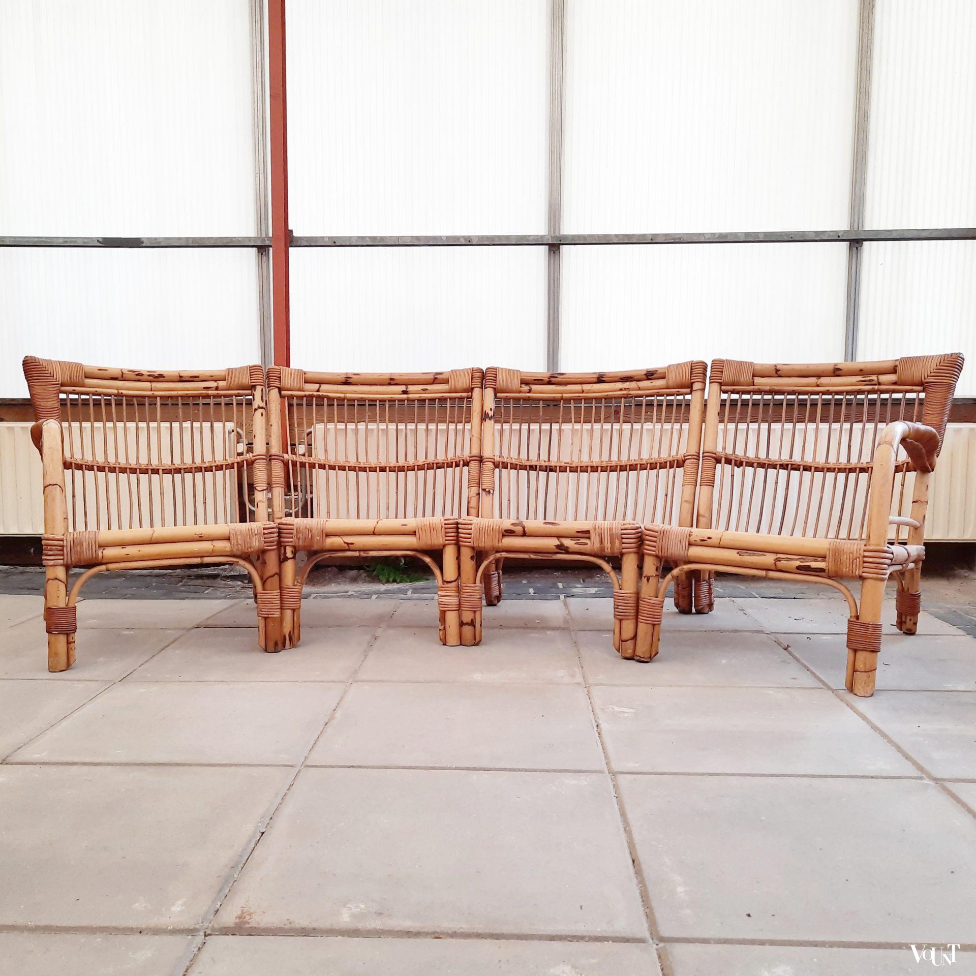 Modulaire rotan zithoek, jaren '60