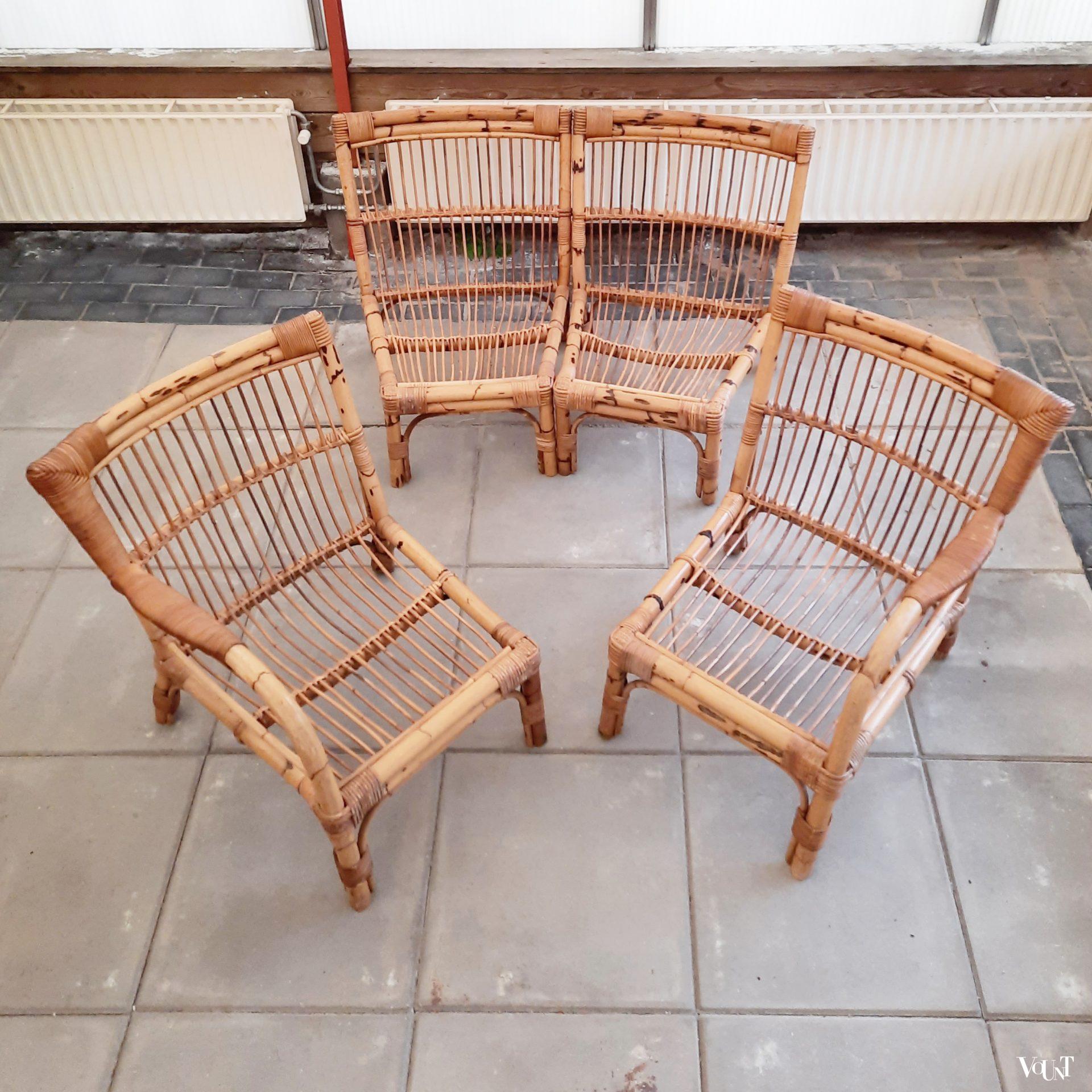 Modulaire rotan zithoek, jaren '60