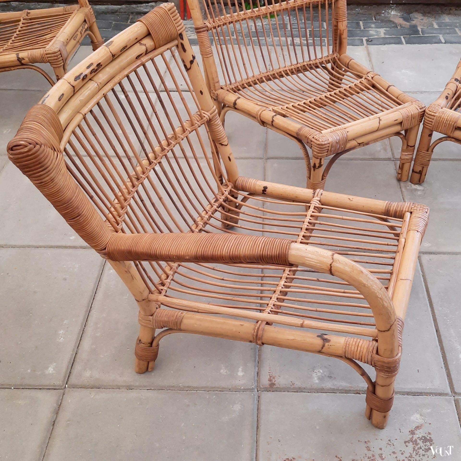 Modulaire rotan zithoek, jaren '60