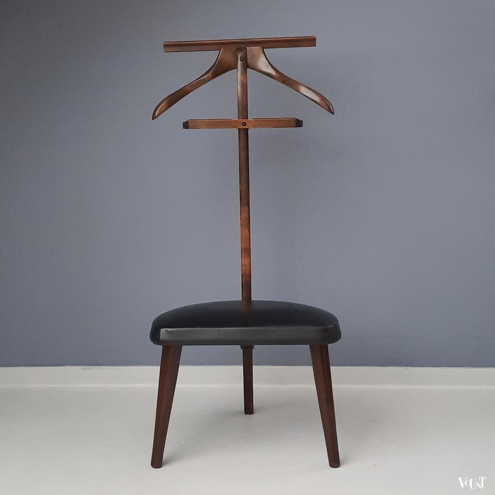Driepoot dressboy / valet chair, jaren '60