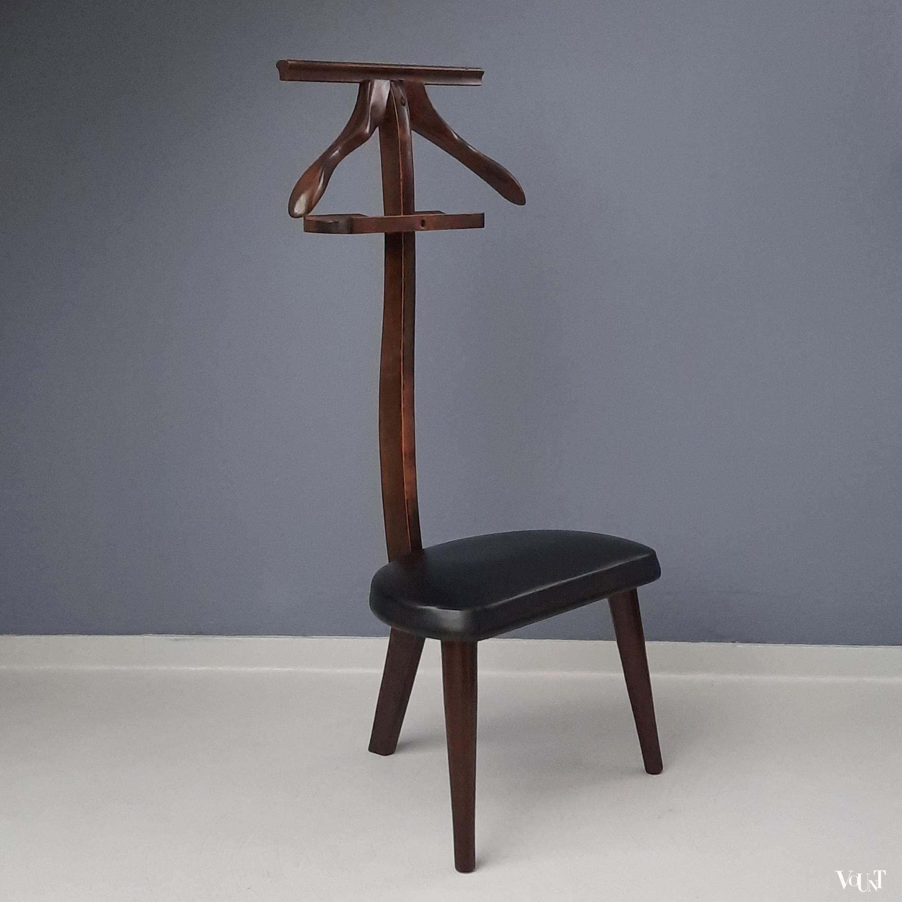Driepoot dressboy / valet chair, jaren '60