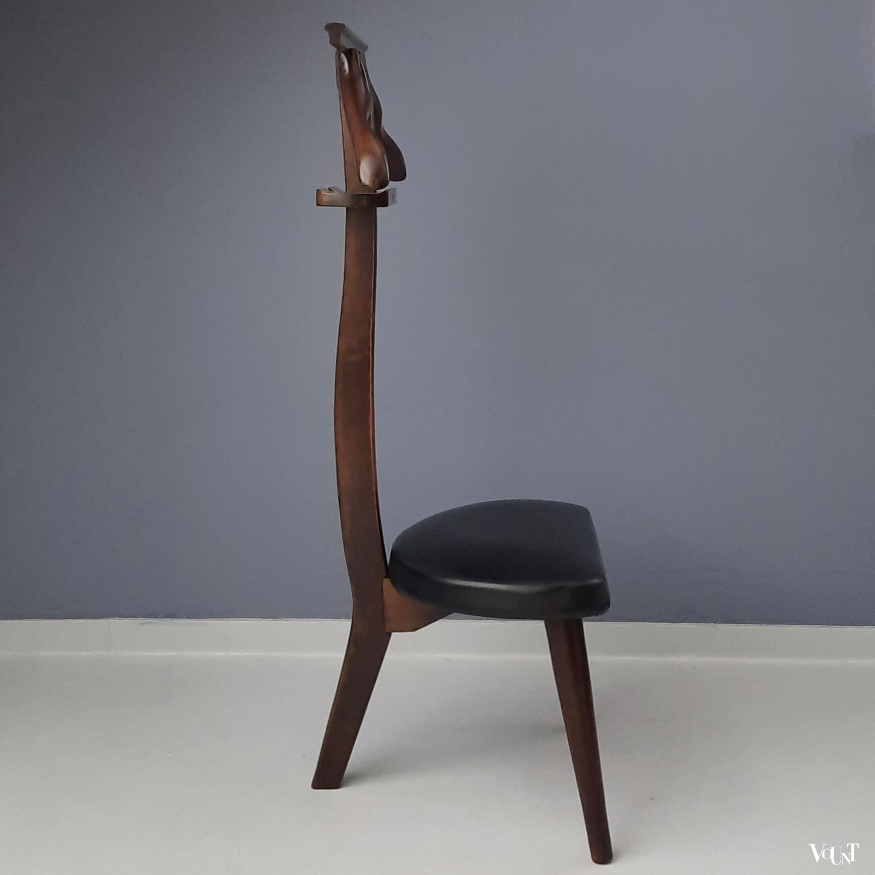 Driepoot dressboy / valet chair, jaren '60