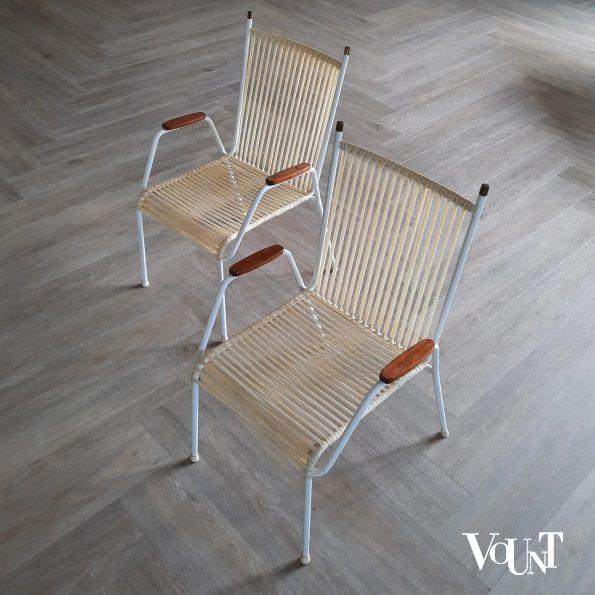Set van 2 spaghetti stoelen, jaren '60