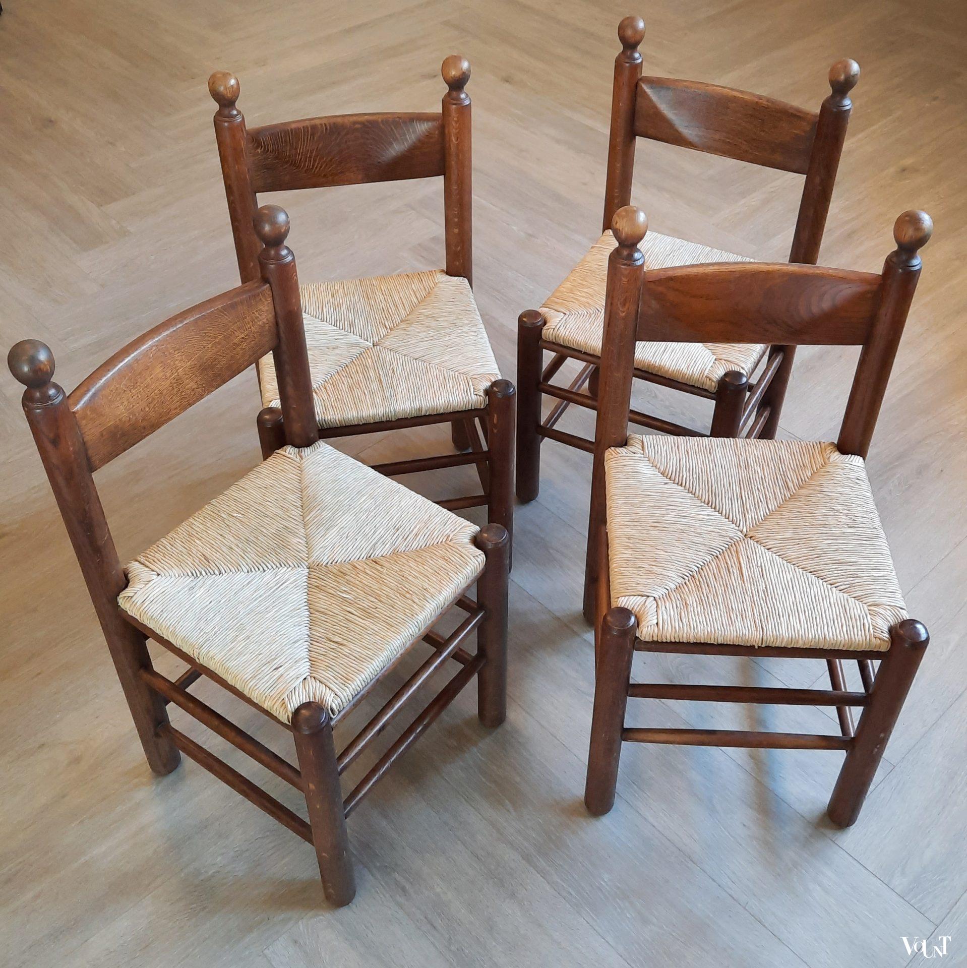 stoelen nieuwe biezen zitting