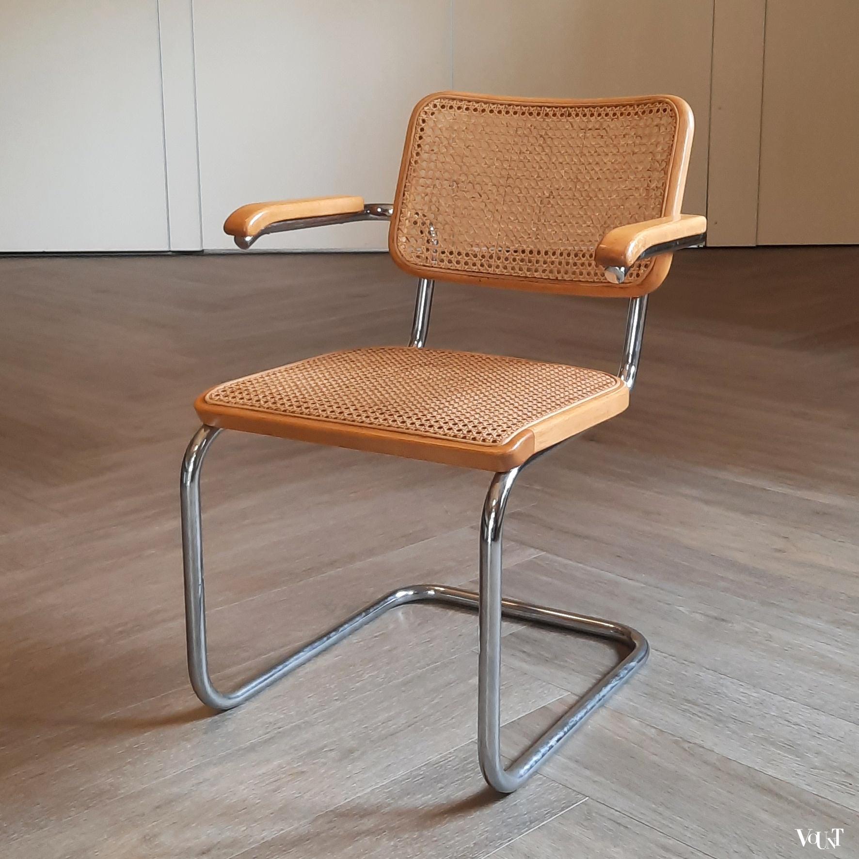 Set van 4 originele S64 stoelen, Marcel Breuer voor Thonet, jaren '60