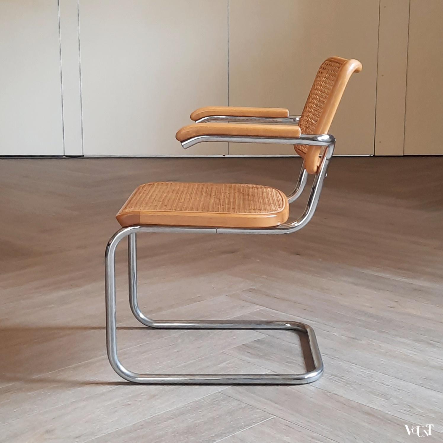Set van 4 originele S64 stoelen, Marcel Breuer voor Thonet, jaren '60