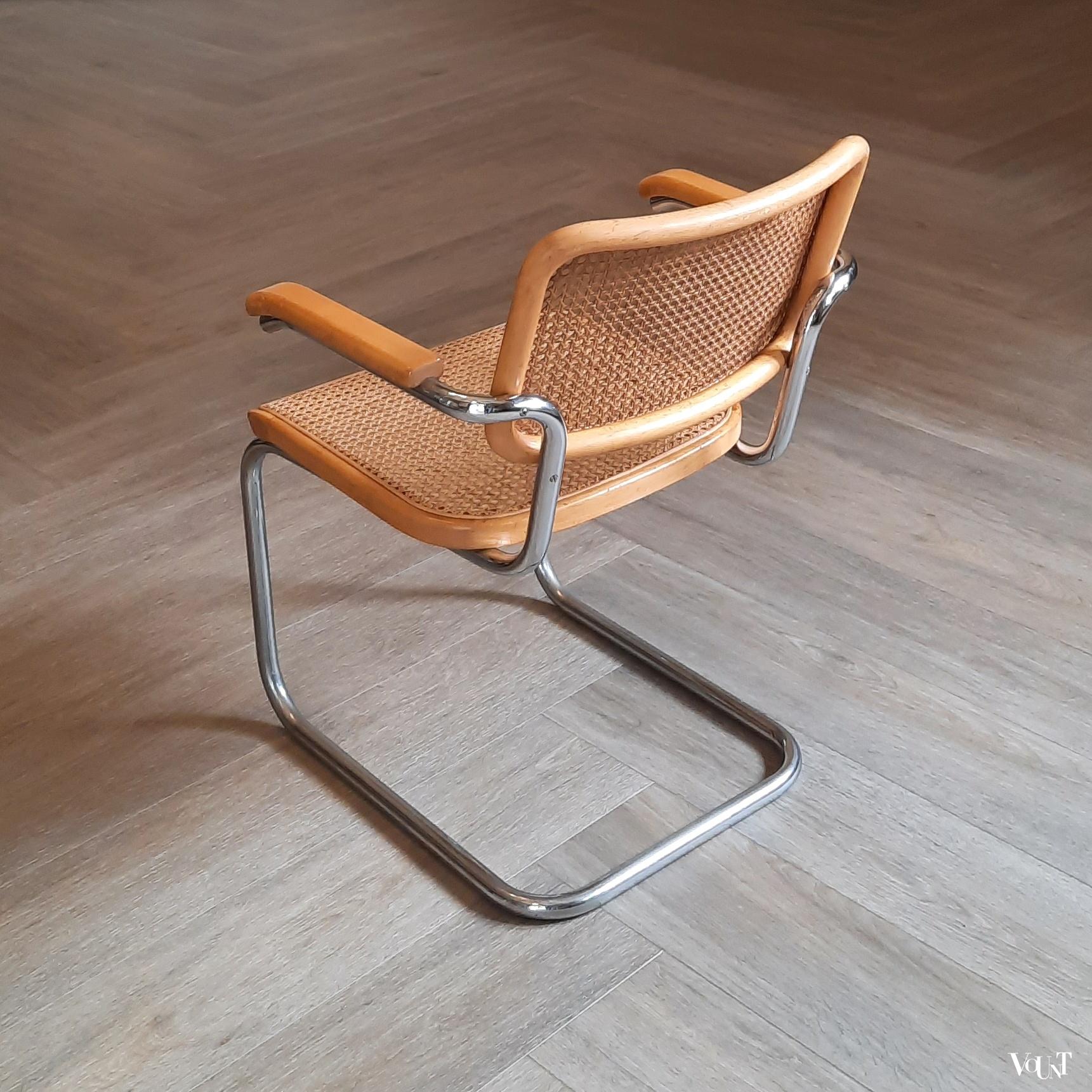 Set van 4 originele S64 stoelen, Marcel Breuer voor Thonet, jaren '60