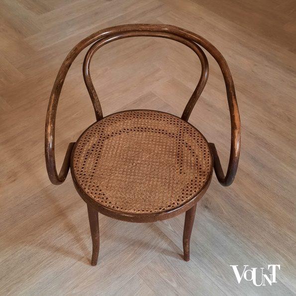 Set van 4 bruine 209 stoelen, Ligna, jaren '60