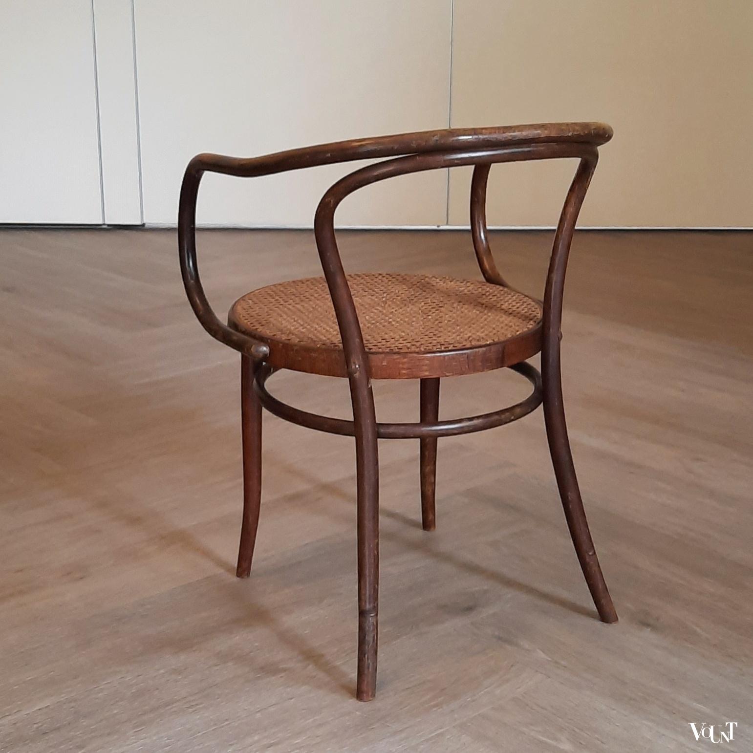 Set van 4 bruine 209 stoelen, Ligna, jaren '60