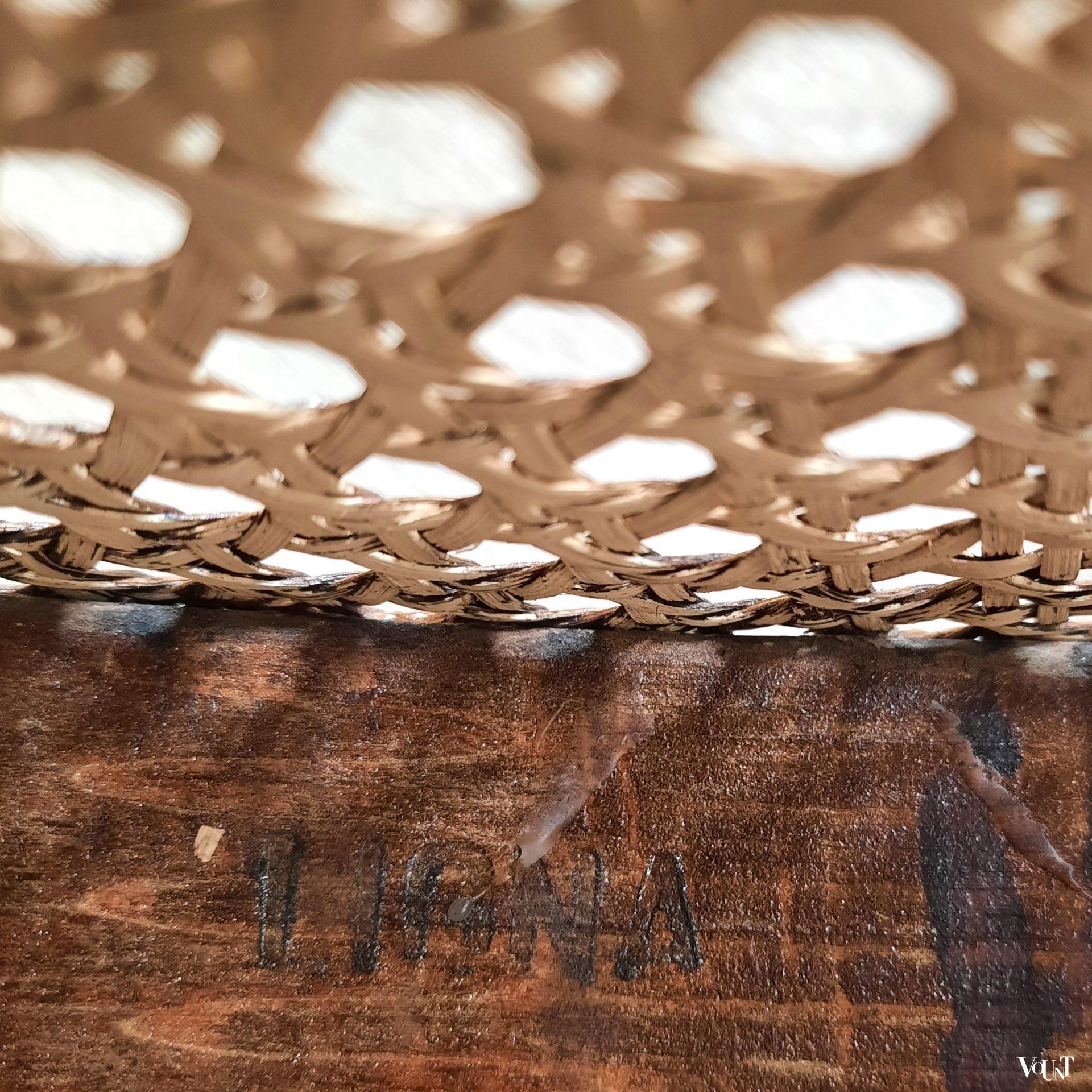 Set van 4 bruine 209 stoelen, Ligna, jaren '60