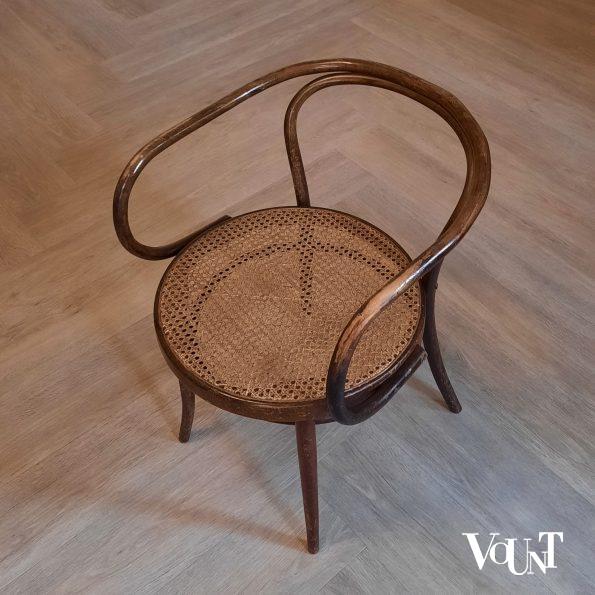Set van 4 bruine 209 stoelen, Ligna, jaren '60