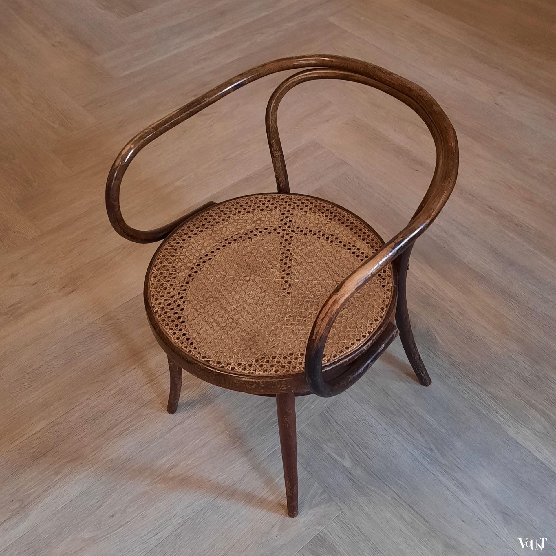 Set van 4 bruine 209 stoelen, Ligna, jaren '60