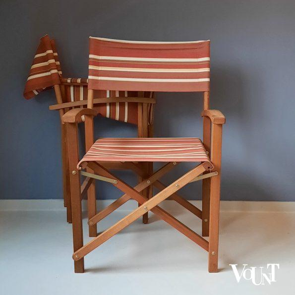 Set van 2 vintage regisseursstoelen