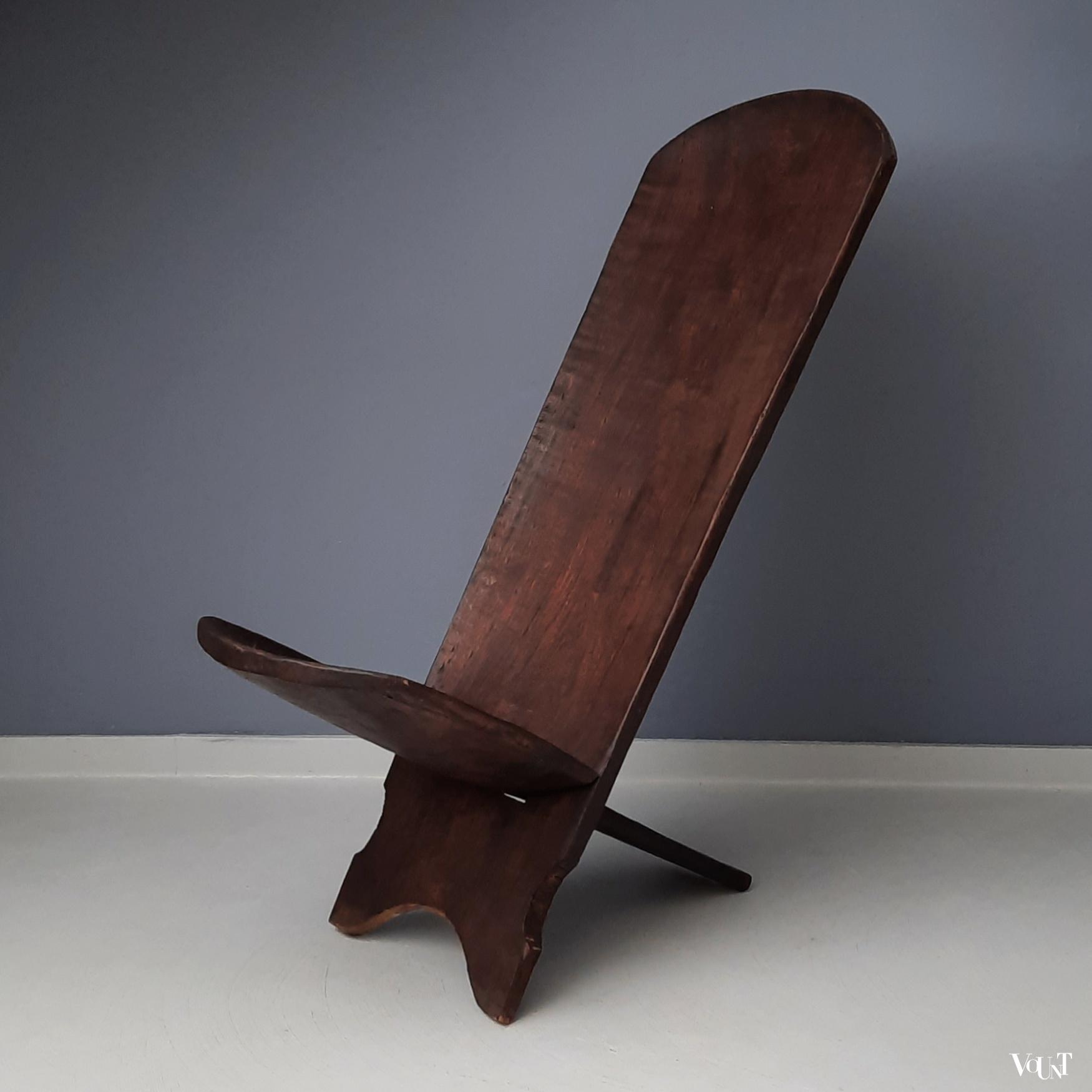 Vintage Afrikaanse palaver stoel