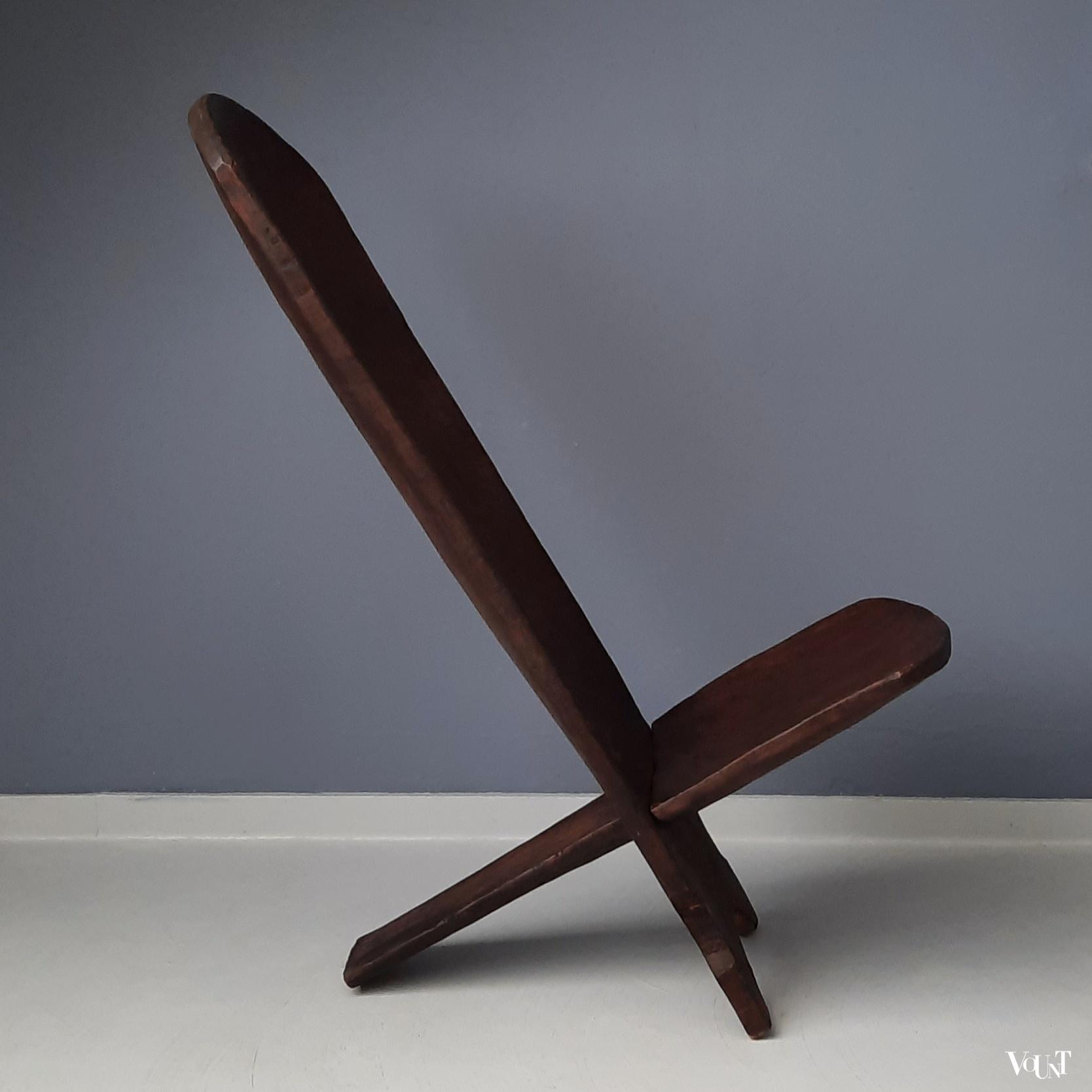 Vintage Afrikaanse palaver stoel