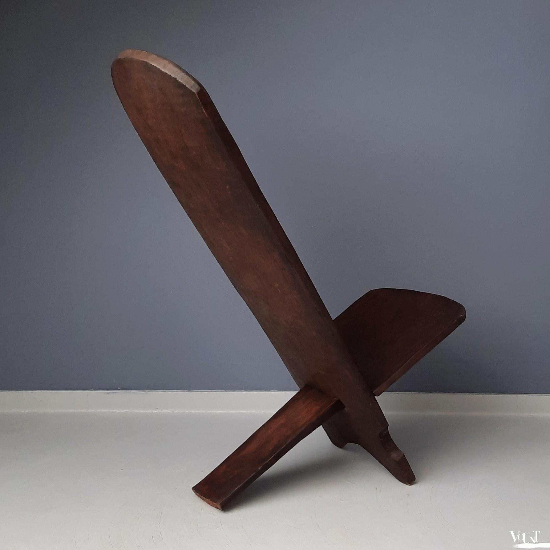 Vintage Afrikaanse palaver stoel