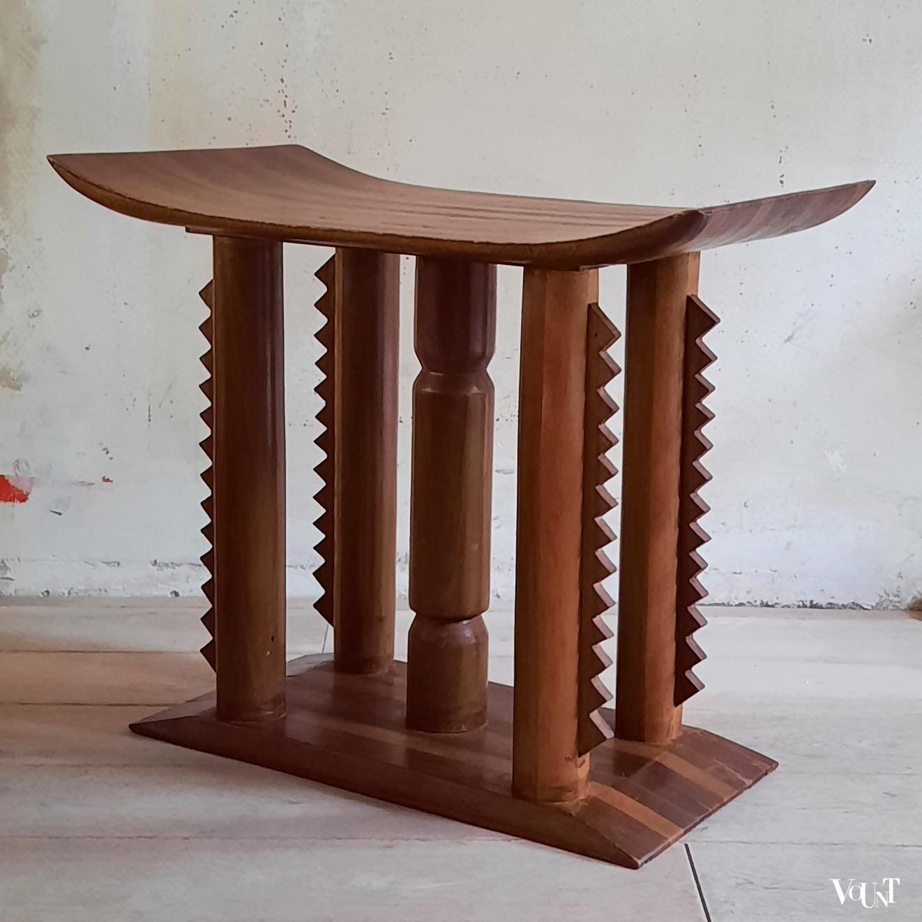 Ashanti-stijl kruk, ca. jaren '80