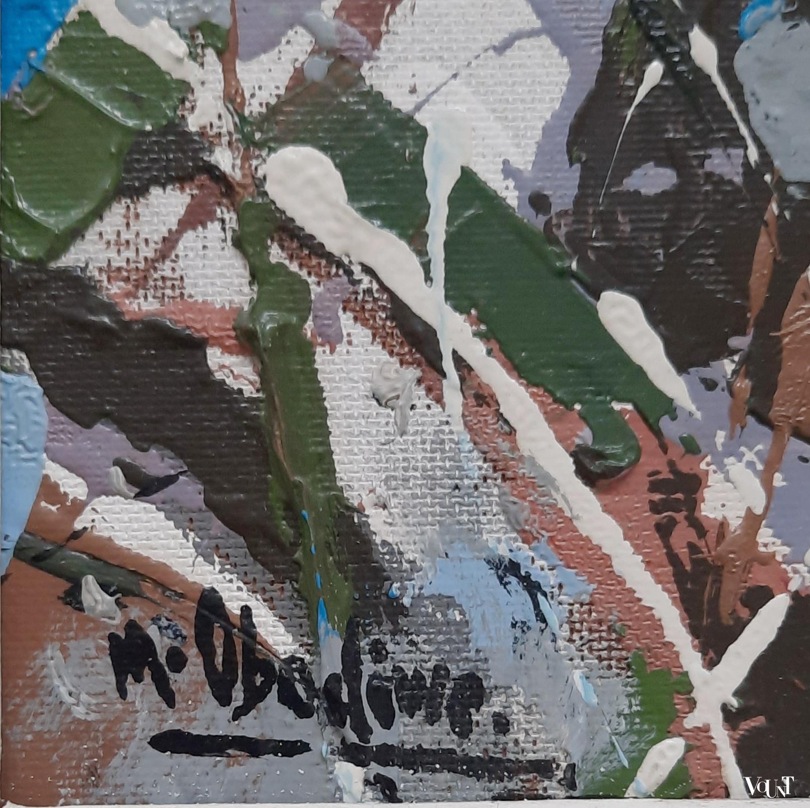 Schilderij M. Obodiwe, Nigeria, gesigneerd, jaren '60/'70