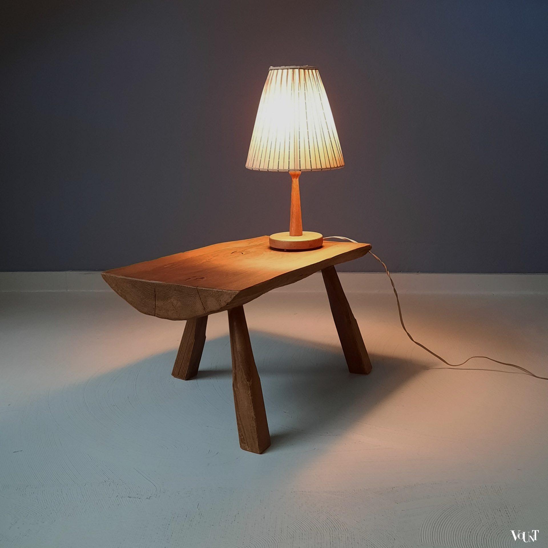 Boomstam bijzettafeltje, jaren '60