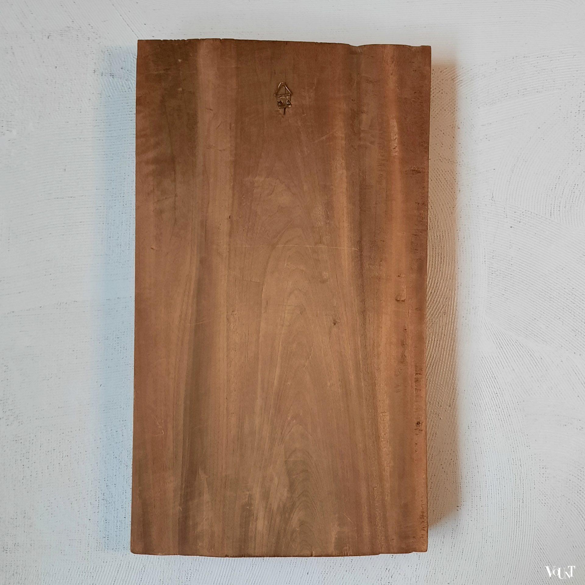 Balinees houtsnijwerk wandpaneel (Rama en Sita), 2e helft 20e eeuw