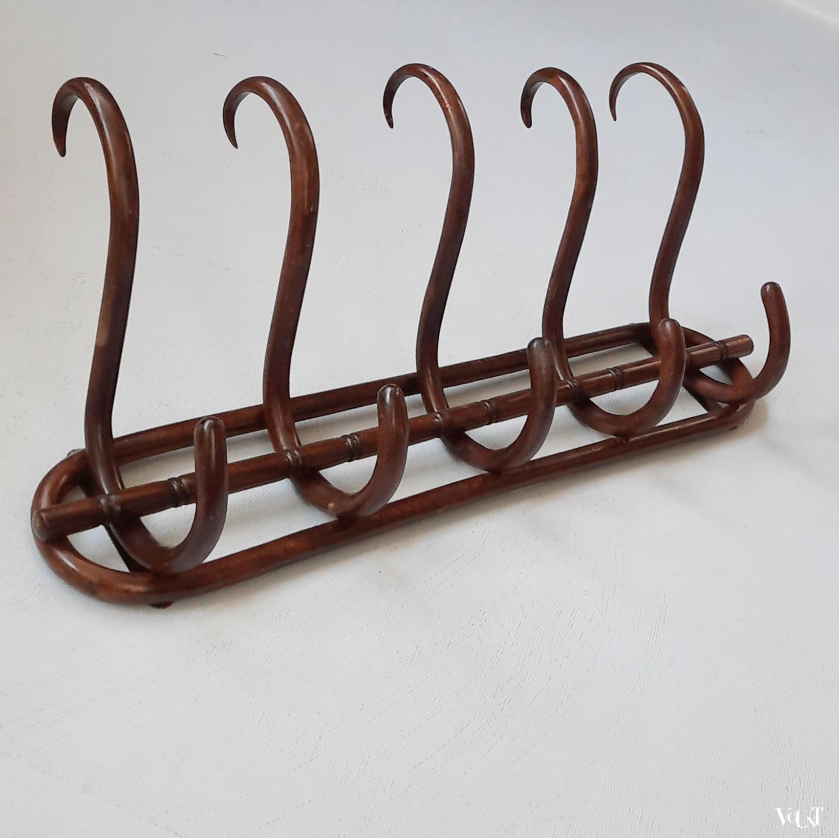 Beukenhouten bentwood wandkapstok, jaren '60