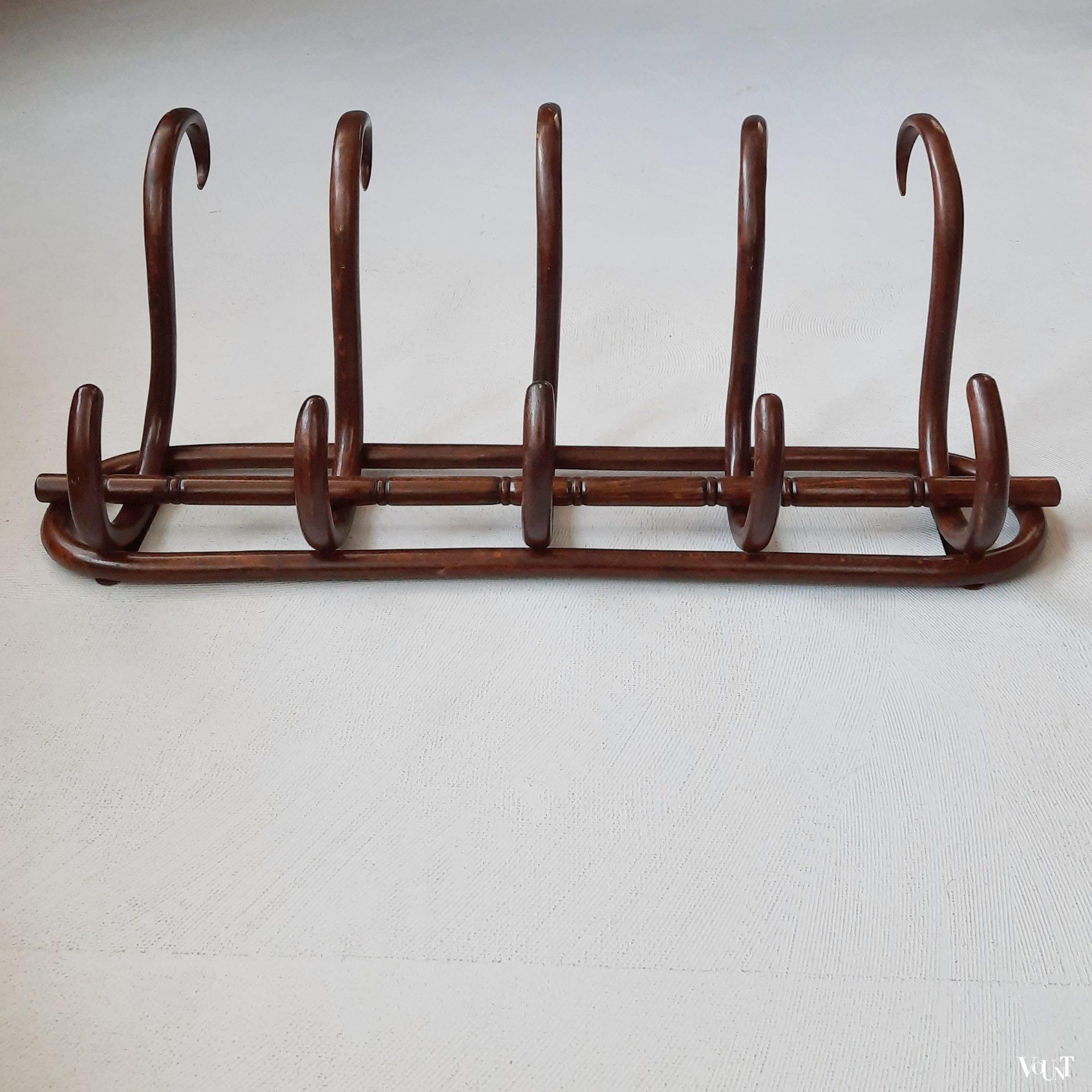 Beukenhouten bentwood wandkapstok, jaren '60