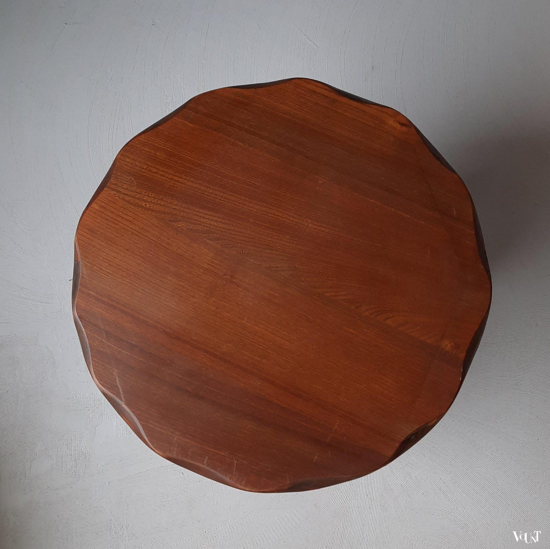 Brutalist tafel met wijnrankpoten, Frankrijk, jaren '60/'70