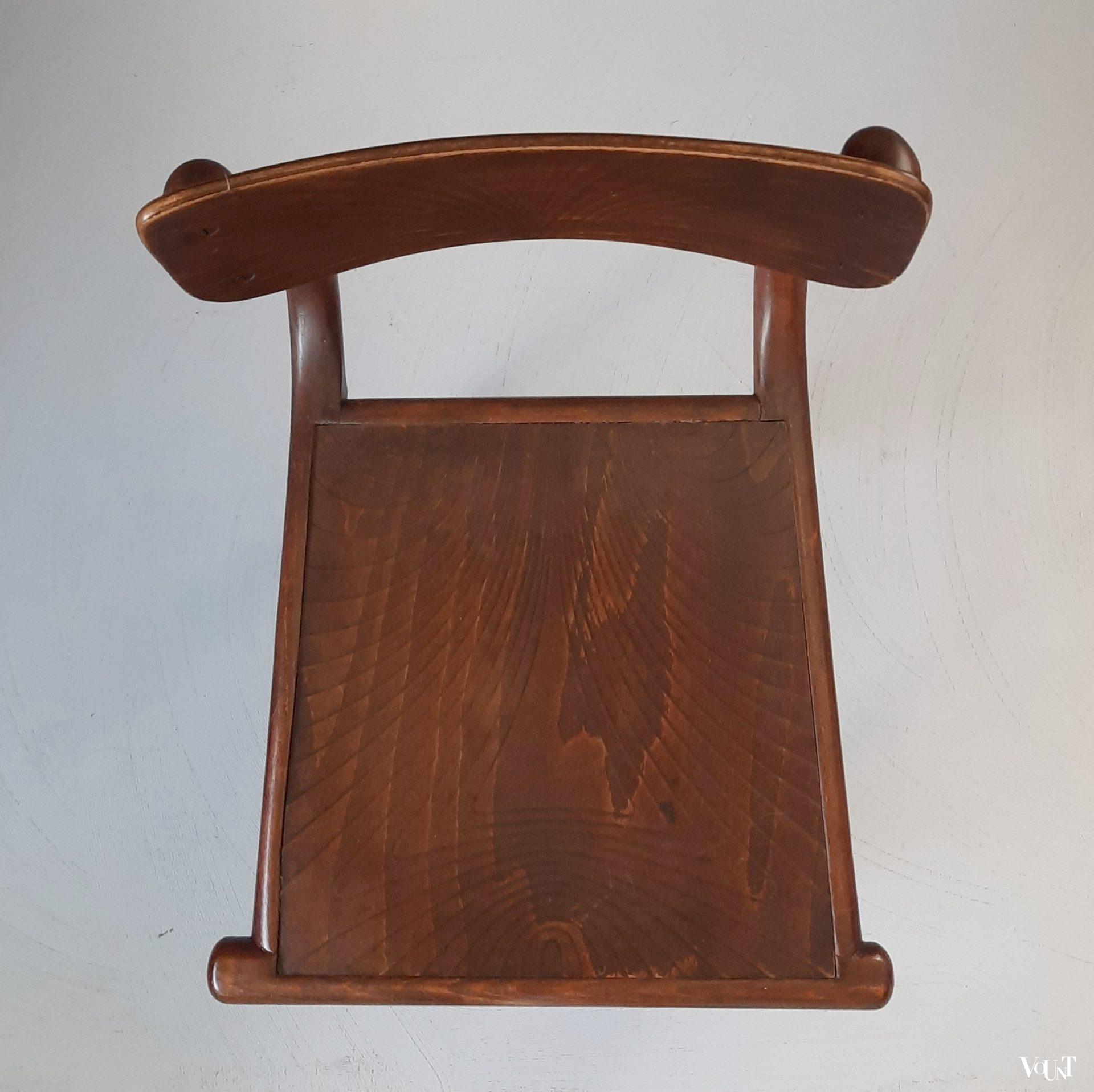 Thonet (bureau)stoel, rond 1900