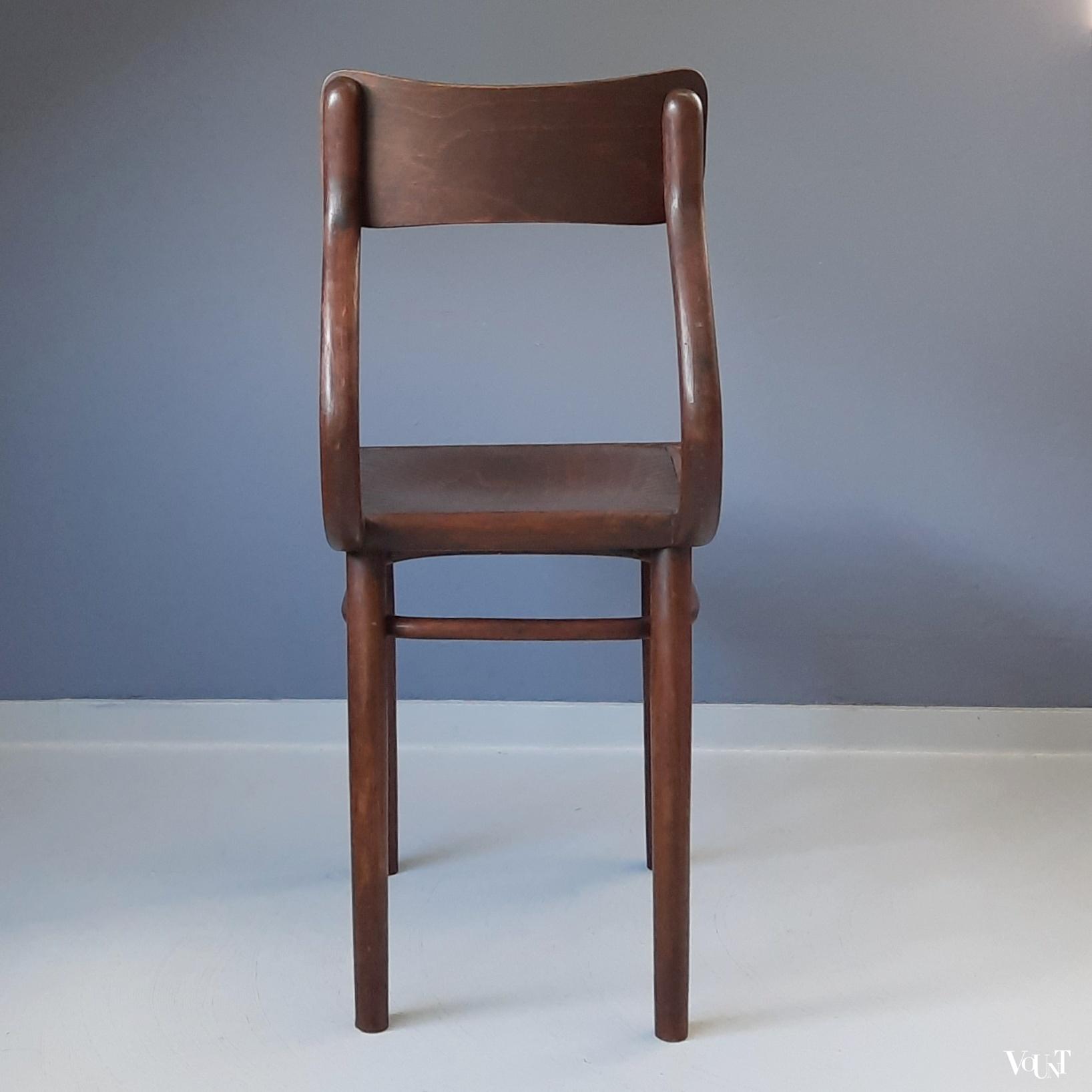 Thonet (bureau)stoel, rond 1900
