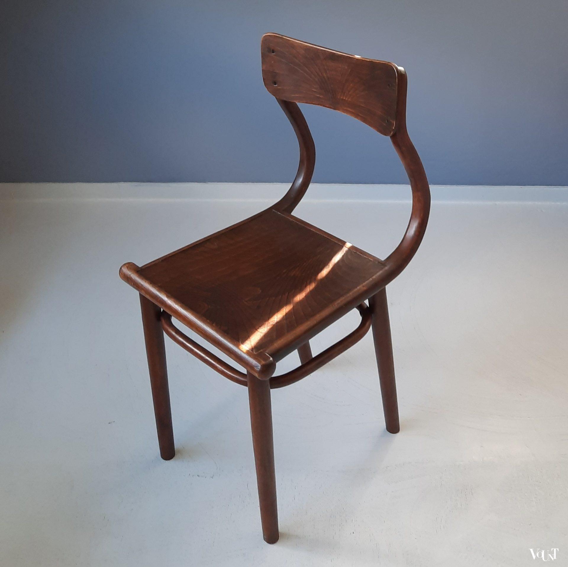 Thonet (bureau)stoel, rond 1900