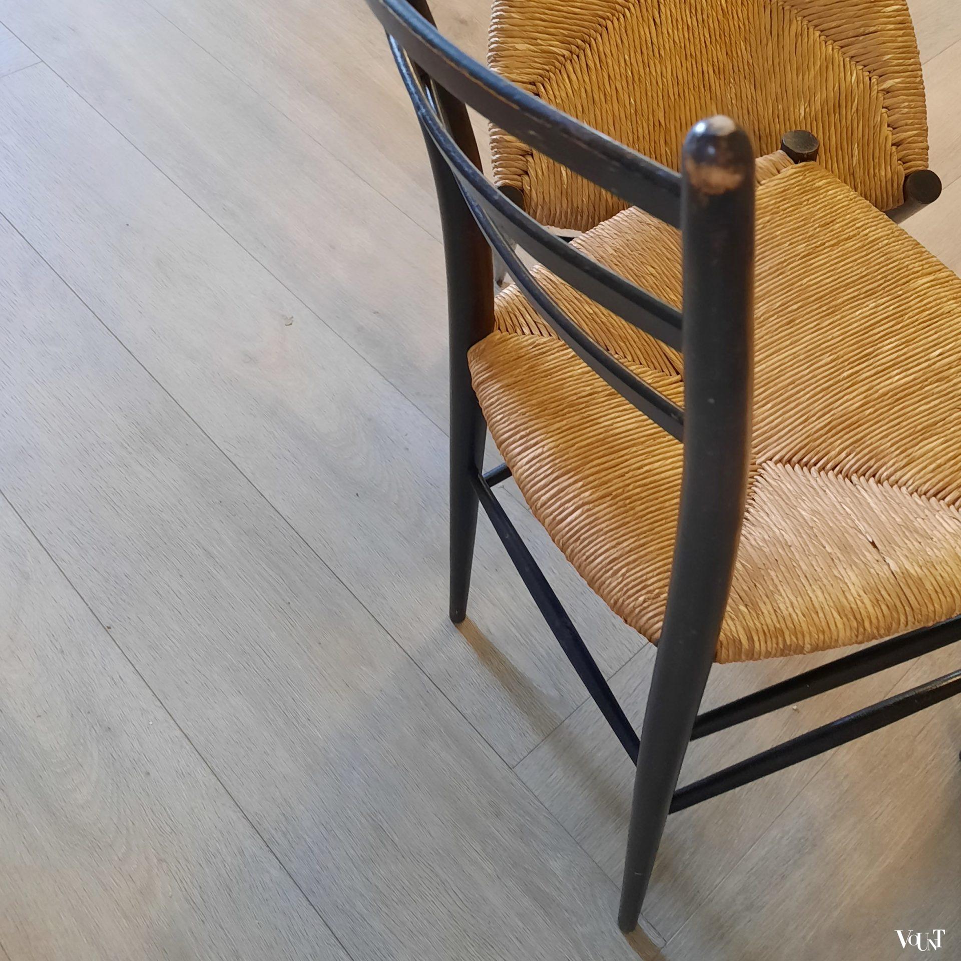 Set van 4 gemerkte Spinetto stoelen, Chiavari, Italië, jaren '50