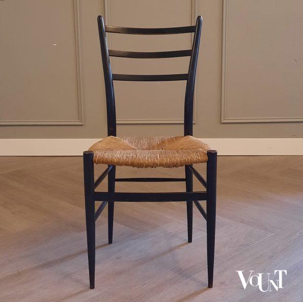 Set van 4 gemerkte Spinetto stoelen, Chiavari, Italië, jaren '50