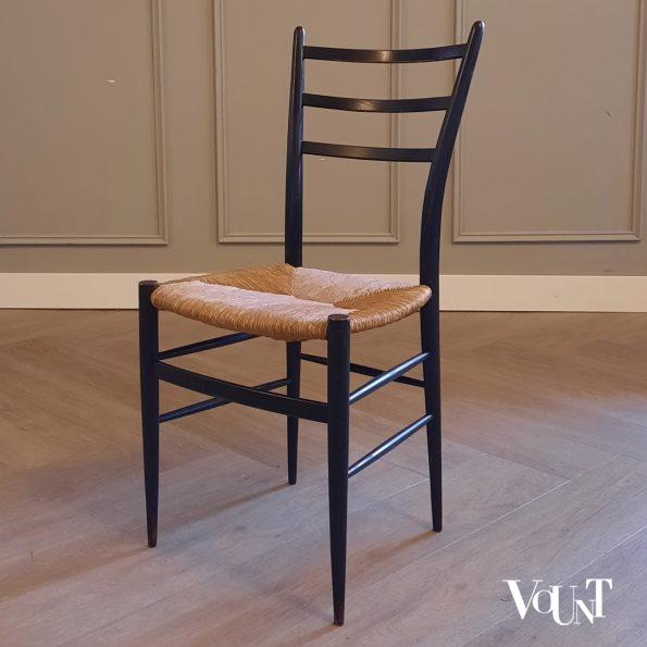 Set van 4 gemerkte Spinetto stoelen, Chiavari, Italië, jaren '50