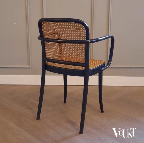 Set van 6 zwarte Praag of 811 stoelen, Ligna, jaren '60/'70