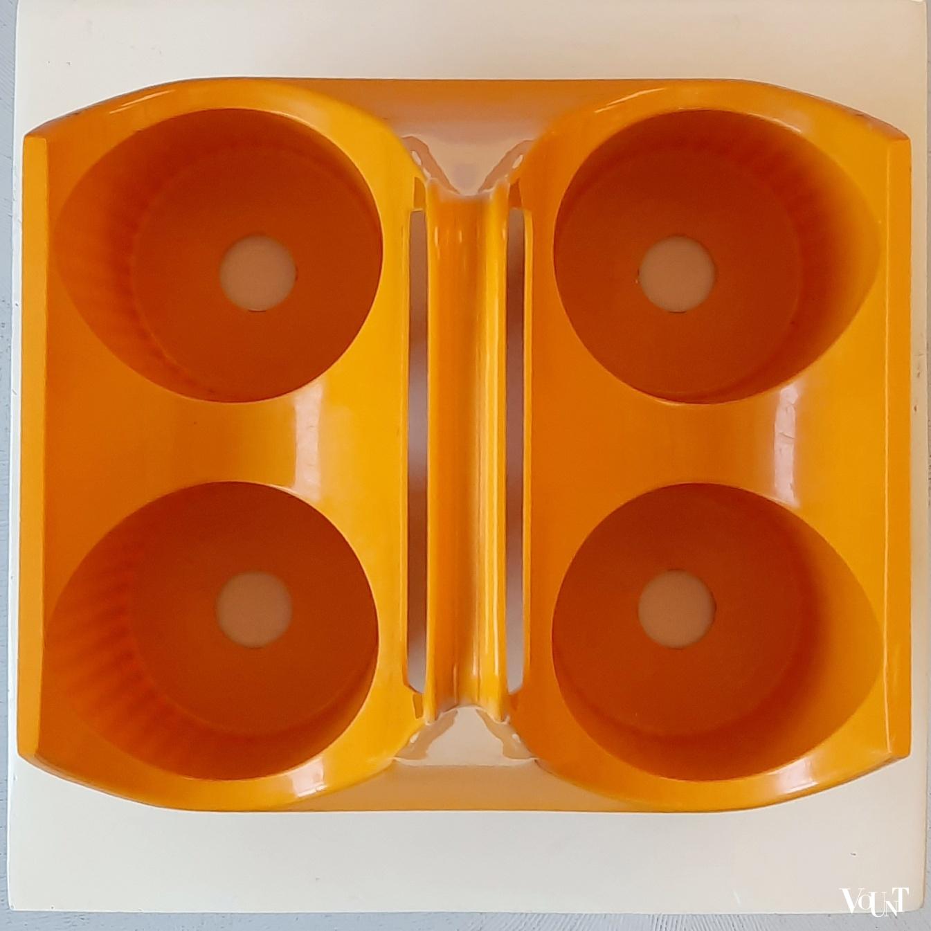 Space age flessenhouder, Curver, jaren '60/'70