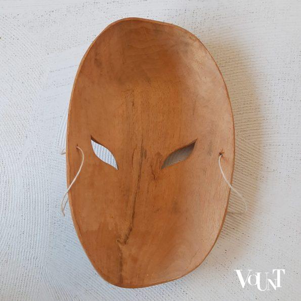 Vintage houten masker 2 gezichten, Bali, 2e helft 20e eeuw