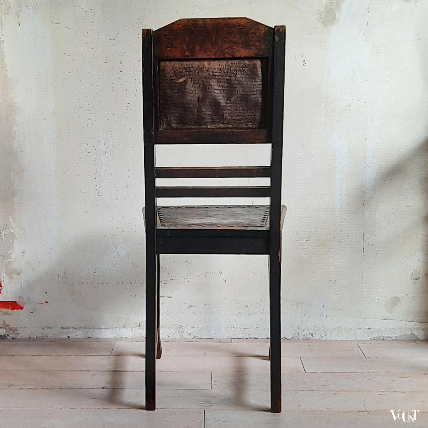 Art nouveau stoel, rond 1910