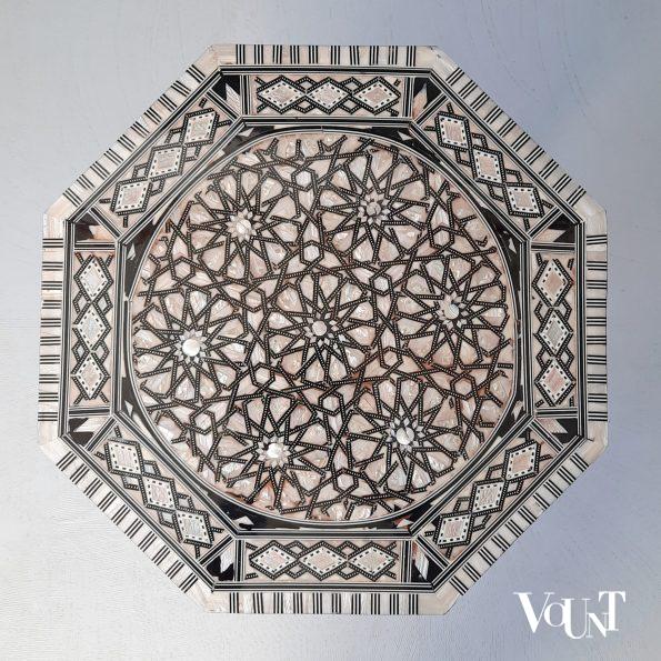 Egyptische klaptafel / bijzettafel met parelmoer