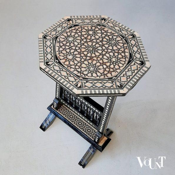 Egyptische klaptafel / bijzettafel met parelmoer