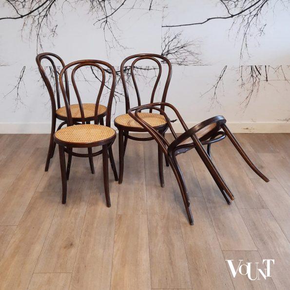 Set van 4 nr. 18 stoelen, ZPM Radomsko, jaren '70