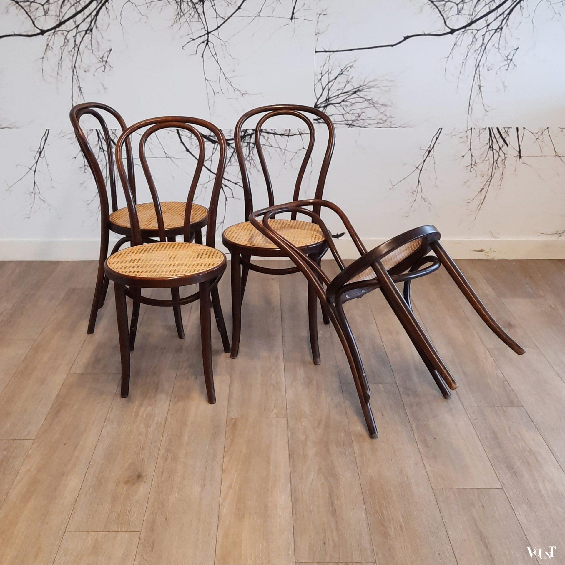 Set van 4 nr. 18 stoelen, ZPM Radomsko, jaren '70